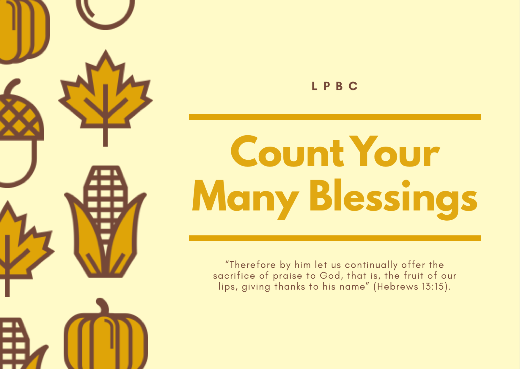 Count Your Many Blessings