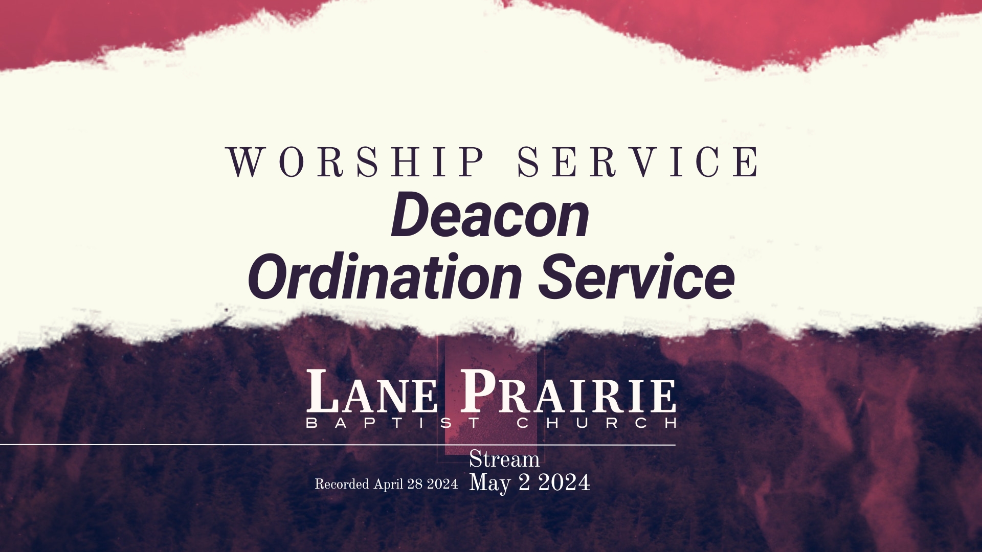 Ordination Service of the Deacon Wyley Daughtry